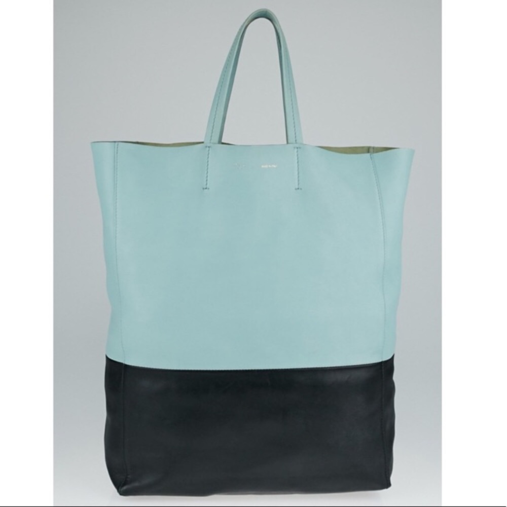 CELINE Bi-color Cabas Tote
